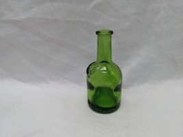 Vintage MCM Green Glass Tiny Bottle 3&quot; W70 - £10.43 GBP