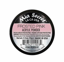 Mia Secret Acrylic Powder - 1/2oz - Professional Nail System - *FROSTED PINK* - £5.19 GBP