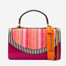 The Santa Amaro Striped Leather Handbag image 5