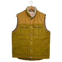 Levis Sherpa Lined Vest Mens Large Brown Tan Insulated Quilted Western T... - $1,023.92 MXN