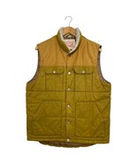 Levis Sherpa Lined Vest Mens Large Brown Tan Insulated Quilted Western T... - $74.45 CAD