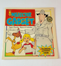 Vintage 1993  Unused Inspector Gadget Coloring Activity Book Puzzles Mazes - $29.69