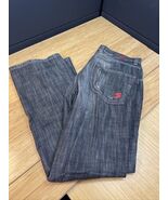 Signum Moss Charcoal Gray Denim Jeans Men&#39;s Size 34X32 Urbanwear HipHop ... - $367.55 MXN