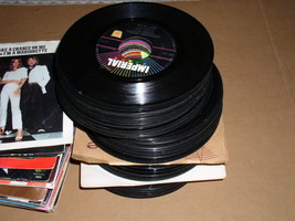 Rock Pop 45 Rpm Record Lot Of 120 1950&#39;s - 1980&#39;s Picture Sleeves - £107.90 GBP