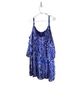SPENSER JEREMY WOMAN Plus Size 24W Blue White Geometric Print Dress - £18.32 GBP