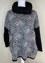 NWT Joseph A. Women’s Long Sleeve Turtleneck Sweater Size XS Black Ivory B6 - £15.34 GBP