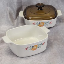 Corning Corelle Abundance Casseroles  1-1/2 and 1 Liter w/ 1 Amber Lid - $419.95 MXN