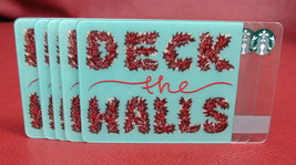 Starbucks 2018 DECK the HALLS Gift Card New with Tags - $86.04 MXN