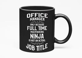 Make Your Mark Design Cool Office Manager, Black 11oz Ceramic Mug - £17.39 GBP+