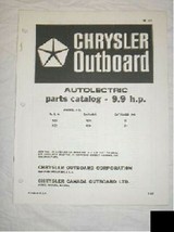 Chrysler Outboard Parts Catalog Autolectric 9.9 HP - £9.46 GBP