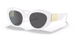 Burberry Sunglasses BE4361 3007/87 White Oval Frame W/ Dark Grey Lens 51MM - $1,669.07 MXN