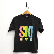 Vintage Kids Ski T Shirt Large - $27.09