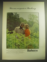 1974 Burberrys Coats Ad - You can recognise a Burberry - £14.54 GBP
