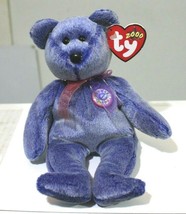 RARE VINTAGE TY Beanie Baby &quot;Periwinkle The Bear&quot; 2000 Retired   ERRORS - $98.95