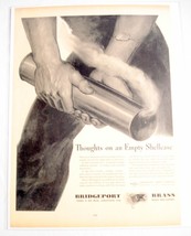 1943 Ad World War II Bridgeport Brass Bridgeport Ct Thoughts On Empty Shellcase - £7.12 GBP