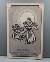 Vintage Waterside Theatre Program The Lost Colony 1985  Local Ads - £11.06 GBP