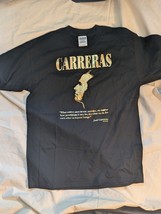 Jose Carreras Singing From The Soul Black Shirt Gold  Short Sleeve Large L - $68.30