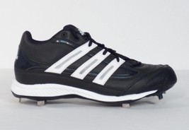 Adidas Spinner 7 Mid Baseball Cleats Black & White Softball Shoes Men's 16 NEW - $49.99