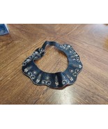 Old 1930s 1940s Intricate Black Collar Detachable Hook Back Vintage Made... - €32,04 EUR