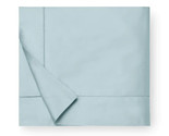 Sferra Fiona Poolside Blue King Duvet Solid Cotton Sateen Hemstitch Ital... - £164.34 GBP