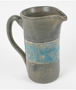 VINTAGE CERAMIC POTTERY TANKARD MUG CUP PITCHER GOBLET EARTH TONES BLUE ... - £13.82 GBP