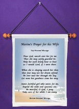 Marine&#39;s Prayer for His Wife - Personalized Wall Hanging (575-1) - $19.99