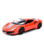 2018 Ferrari 488 Pista 1/24 Scale Diecast Model by Bburago - RED - $46.99 CAD