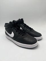Nike Court Vision Mid Black/White Skate Shoes CD5466-001 Men&#39;s Size 8.5 - $69.95
