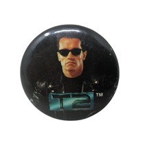 VTG Terminator 2 Judgment Day Promo Pinback Button Movie Theater Employe... - £15.26 GBP