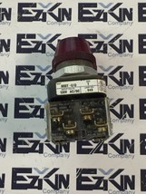 Allen-Bradley 800T-Q10 SER.T Pushbutton Pilot Light Indicator Red Cap 12... - $12.70