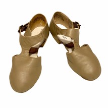 Capezio Pedini SunTan Jazz 3.5 Shoes Split Sole Buckle Dance Leather 321... - £19.55 GBP