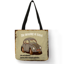 Strong Personalized Cool Shoulder Bag for Women Retro Vehicle Garage Printed Tot - £13.71 GBP