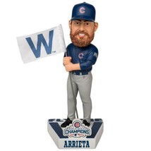 Jake Arrieta Chicago Cubs MLB 2016 World Series Fly the Flag Bobblehead by FOCO - £35.77 GBP