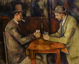 Print Paul Cézanne: The Card Players Giclee Canvas Various Sizes Oil painting - £7.60 GBP+