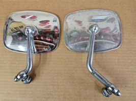 Pair Side Mirrors VW Bus Aircooled Vintage Classic For Parts or Repair O... - $64.17