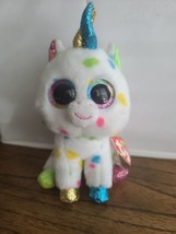 TY Beanie Boos - HARMONIE the Unicorn (Glitter Eyes) (6 inch) MWMTs Boo Toy - £9.67 GBP