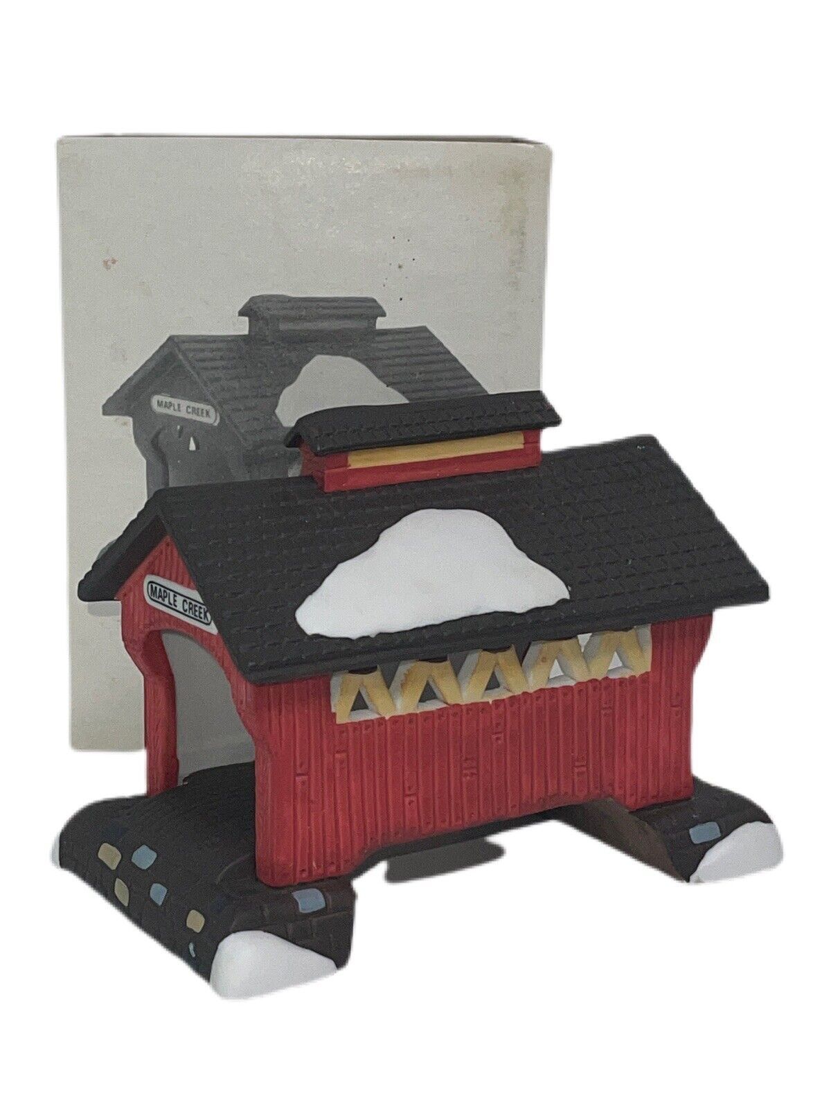 NEW Department Dept 56 Red Covered Bridge Heritage Christmas Village 598... - $8.26