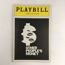 1991 Playbill Other People&#39;s Money by Jerry Sterner, Gloria Muzio VG - £11.39 GBP