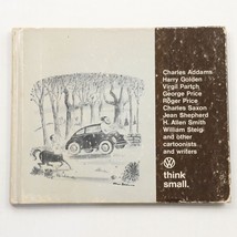 Volkswagen VW &quot;Think Small&quot; Dealer Promo Book 1967 Hardcover Cartoon Commentary - £6.65 GBP