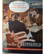 Always Buy Chesterfield Magazine Advertising Print Ad Art 1947 - $7.99