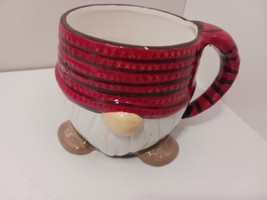 Sleigh Bell Bistro Santa Gnome Coffee Mug Cup - £7.73 GBP