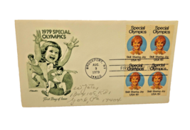 1979 SPECIAL OLYMPICS first day issue cover Artmaster envelope 4 stamps 15 cent - £5.25 GBP