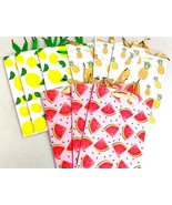 9 pack Pineapple, Lemon, Watermelon 13&quot; Gift bag with gusset and Gift Tag - $306.20 MXN