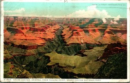 Vista Da Yavali Punto Grand Canyon Arizona Az 1924 Fred Harvey Cartolina A10 - £7.32 GBP