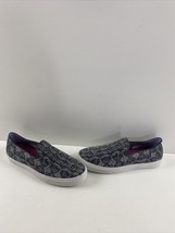 Rothy’s THE ORIGINAL Gray Snake Print Knit Slip On Sneakers Women’s Size 8 - £33.31 GBP