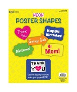 Neon Poster Board Shapes 11 x 14 - $17.63 CAD
