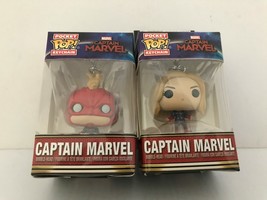 Two New Marvel Comics Captain Marvel Funko Pocket Pop Key Chains - $17.96