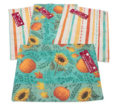 Harvest Gathering Place Mats 13x18 inches Set of 4 Made in USA - £16.38 GBP