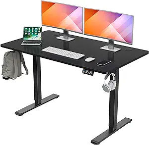 Height Adjustable Electric Standing Desk Whole-Piece, 48 X 24 Inches Qui... - $333.99