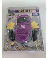 Lenoxx Sound Model PR-35M AM/FM Sport Radio Headphones &amp; Belt Clip  NOS ... - $21.56